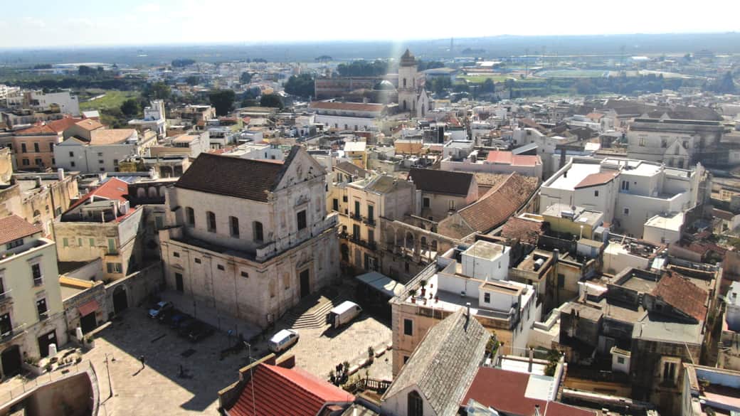 Panorama del centro storico di Bitonto